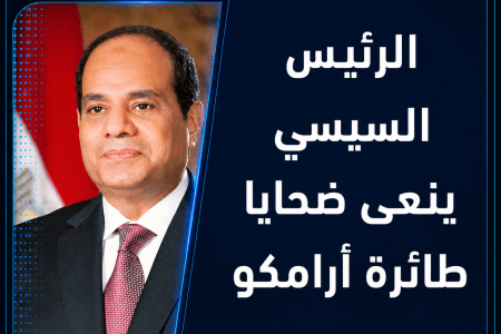 الرئيس السيسي ينعى ضحايا طائرة أرامكو
