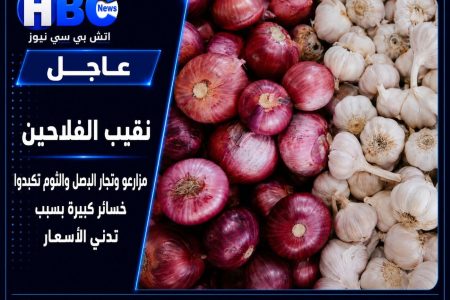 خسائر كبيرة لـ مزارعي البصل والثوم بسبب تراجع الأسعار