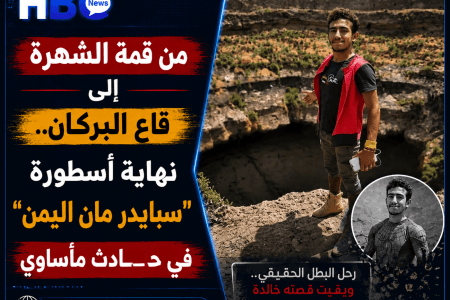 فيديو.. نهاية صادمة لشباب يمني خلال مغامرة عند فوهة بركان