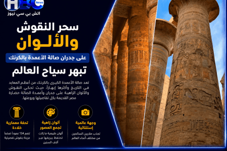 سحر النقوش والألوان يبهر سياح العالم في معبد الكرنك