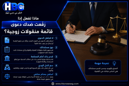 ماذا تفعل إذا رُفعت ضدك دعوى قائمة منقولات زوجية؟