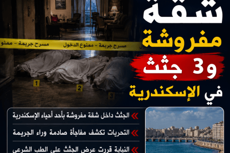 قصة حقيقية.. شقة مفروشة و3 جثث في الإسكندرية