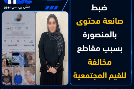 ضبط صانعة محتوى بالمنصورة بسبب مقاطع مخالفة للقيم المجتمعية