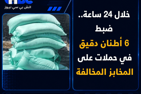 خلال 24 ساعة.. ضبط 6 أطنان دقيق في حملات على المخابز المخالفة
