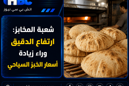 شعبة المخابز: ارتفاع أسعار الدقيق وراء زيادة سعر الخبز السياحي