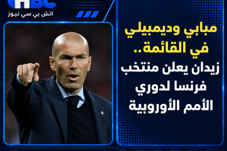 مبابي وديمبيلي في القائمة.. زيدان يعلن منتخب فرنسا لدوري الأمم الأوروبية