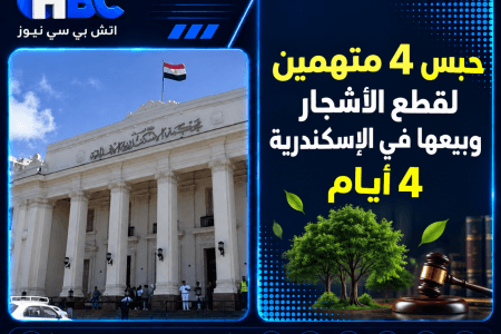 حبس 4 متهمين لقطع الأشجار وبيعها في الإسكندرية 4 أيام