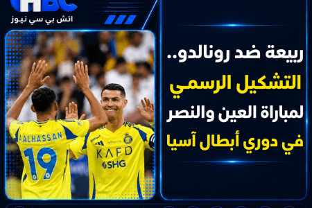 ربيعة ضد رونالدو.. التشكيل الرسمي لمباراة العين والنصر في دوري أبطال آسيا