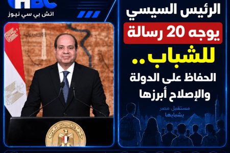 الرئيس السيسي يوجه 20 رسالة للشباب.. الحفاظ على الدولة والإصلاح أبرزها